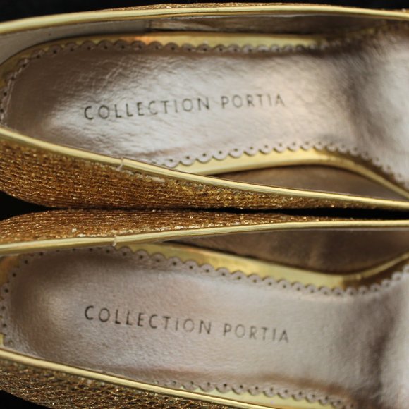 Gold Glitter Heels - Picture 4 of 5